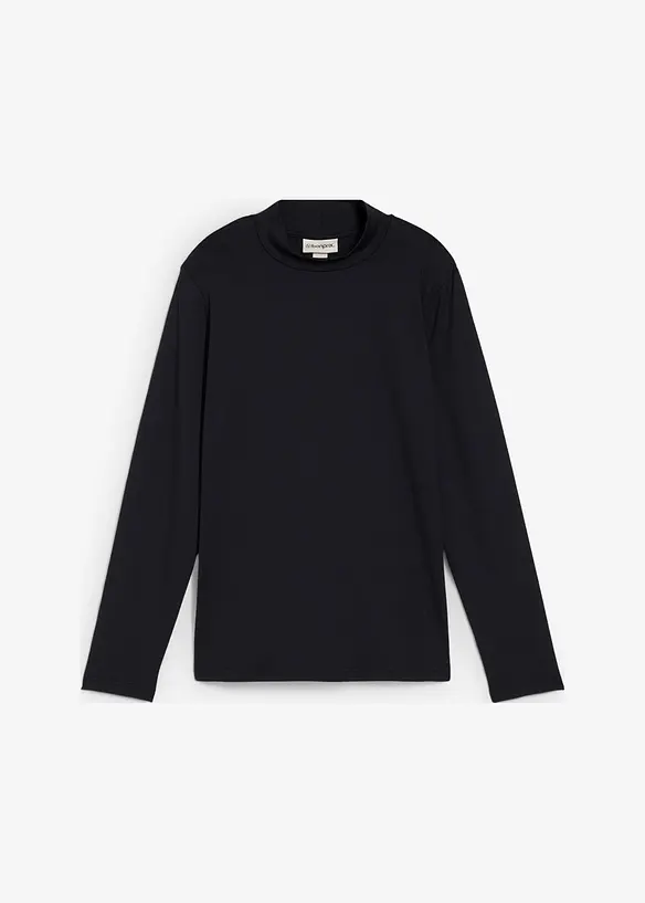 Longsleeve met opstaande kraag, bonprix