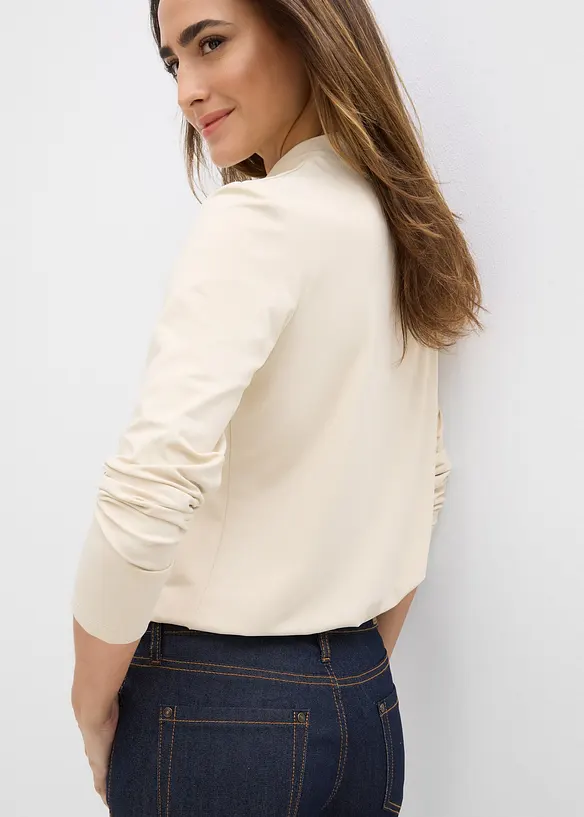 Longsleeve met opstaande kraag, bonprix