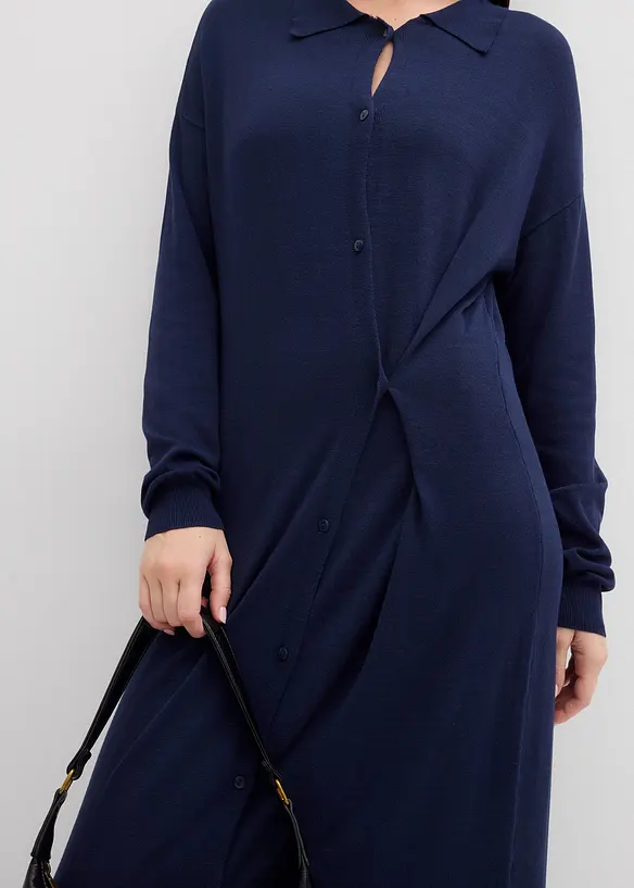 Gebreide jurk van viscosemix, bonprix