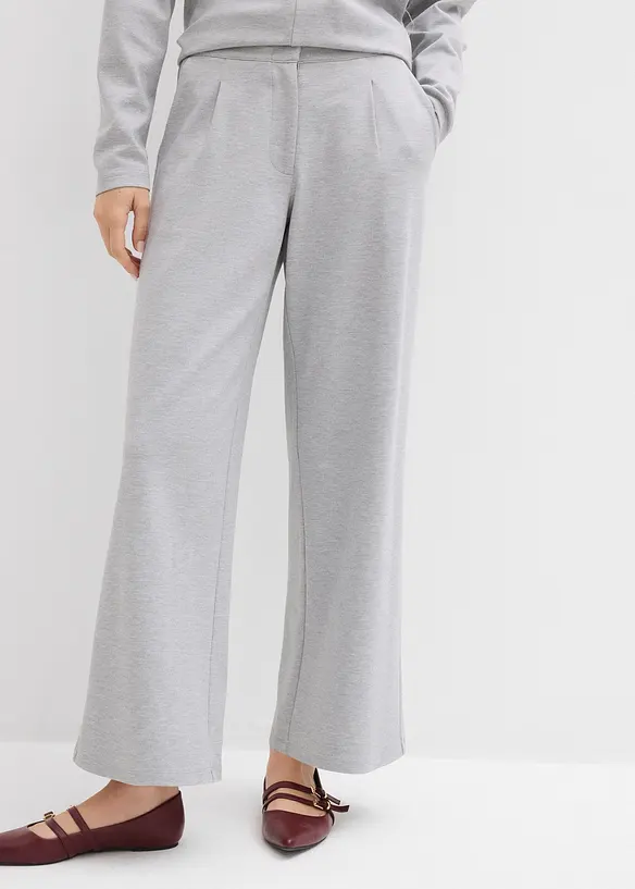 Relax broek met wijde pijpen van viscose-mix, bonprix