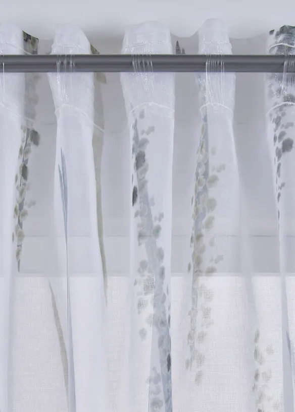 Transparant gordijn met gerecycled polyester (1 stuk), bonprix