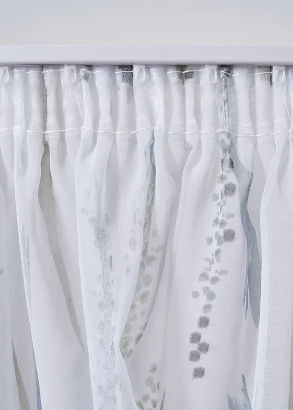 Transparant gordijn met gerecycled polyester (1 stuk), bonprix