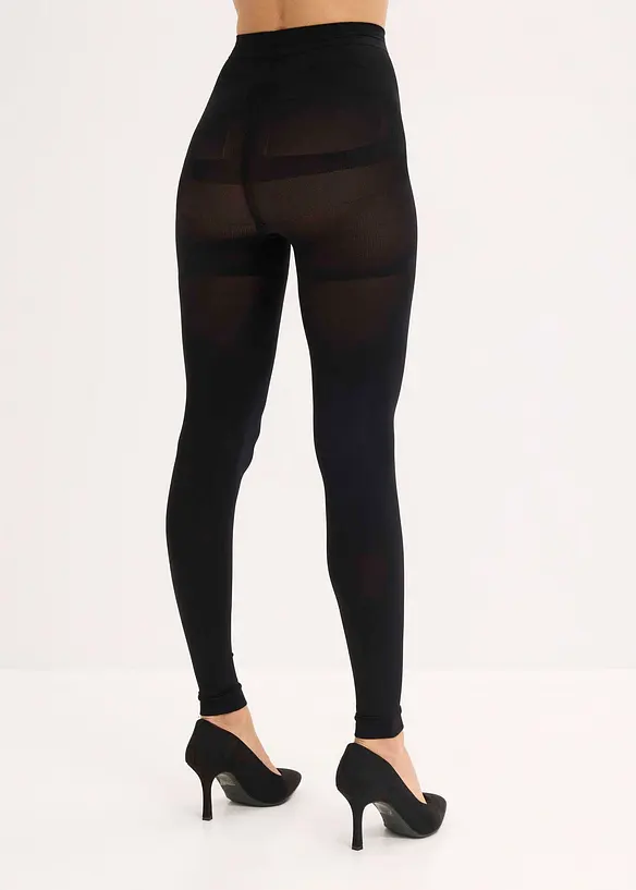 Corrigerende, ondoorzichtige panty met push-up, belly control en comfortabele boord 80 DEN, bonprix