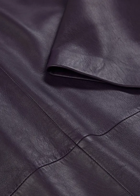Leren tuniek van lamsnappa, bonprix