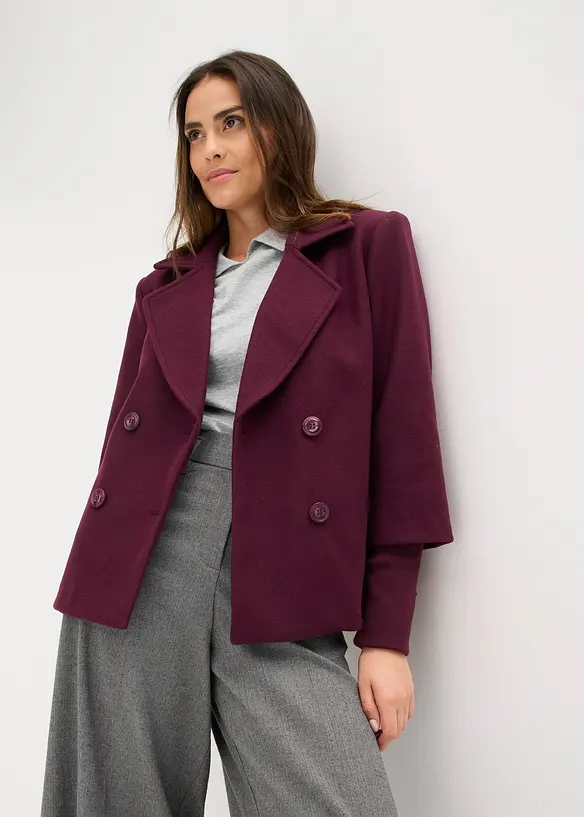 Peacoat met gebreide mouwen, bonprix
