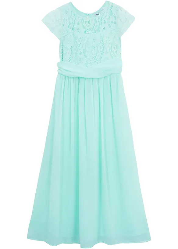 Chiffon jurk met kant, bonprix