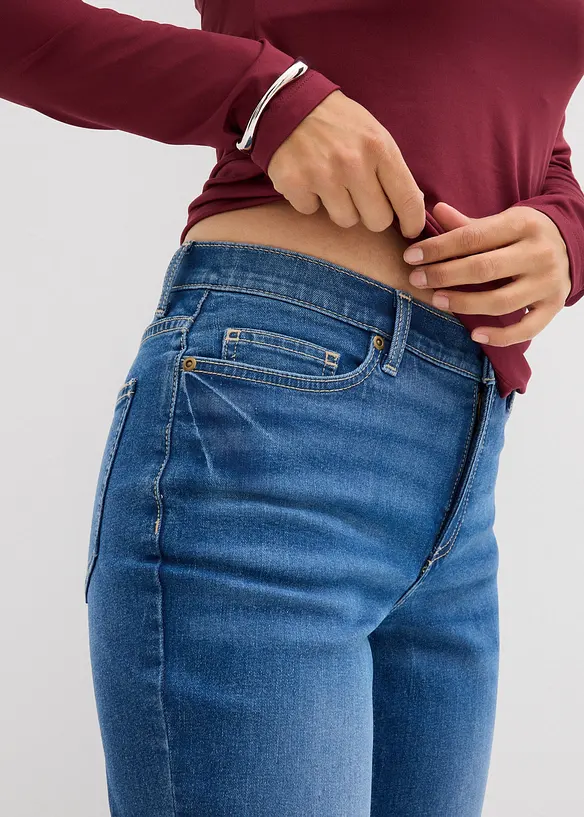 Bootcut jeans mid waist, bonprix