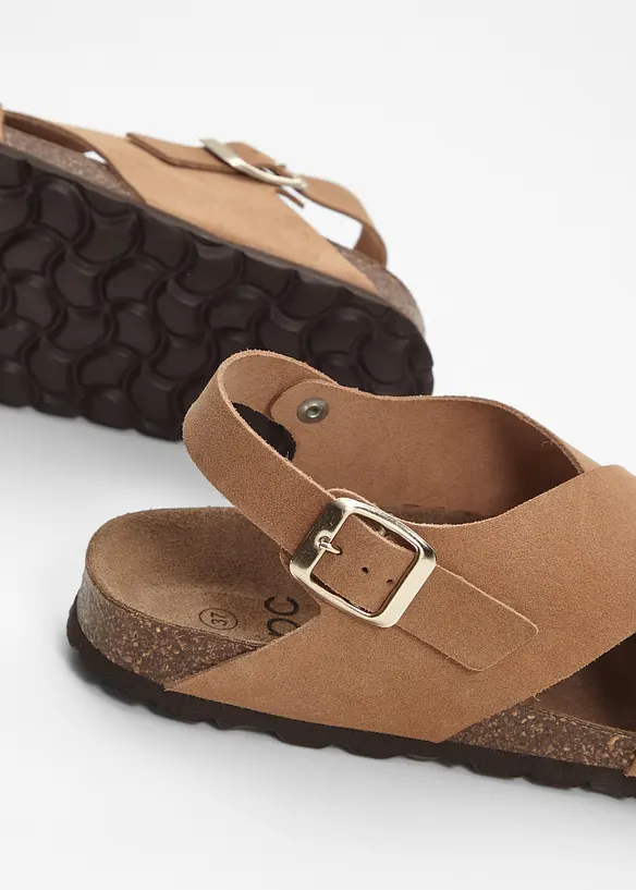 Leren sandalen, bonprix