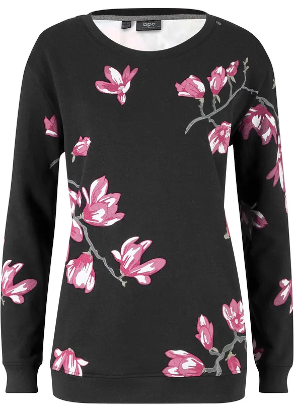 Sweater van katoen, wijd model, bonprix