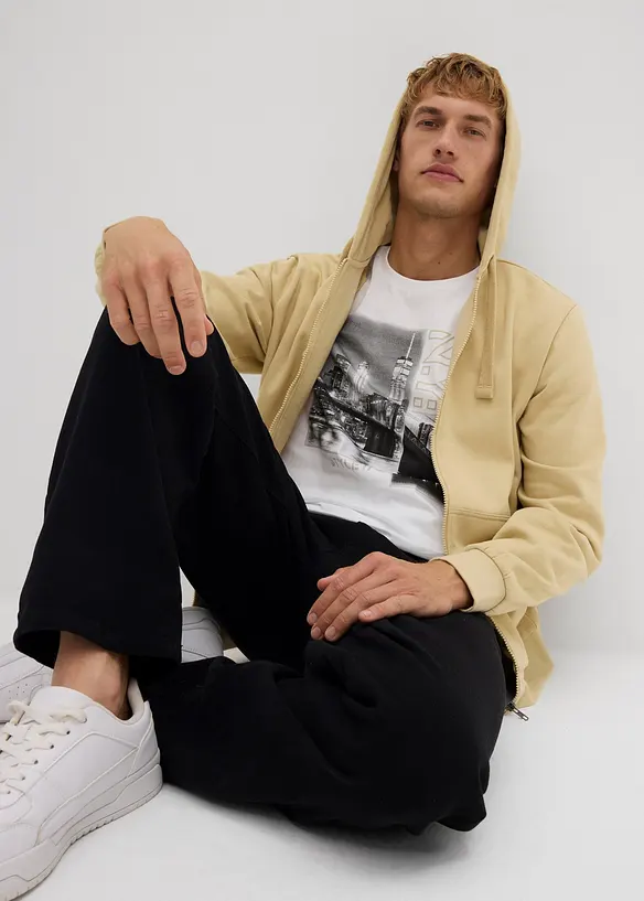 Hoodie met ritssluiting, bonprix