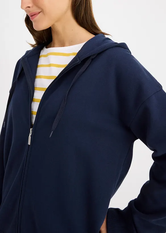 Lang sweatvest, bonprix