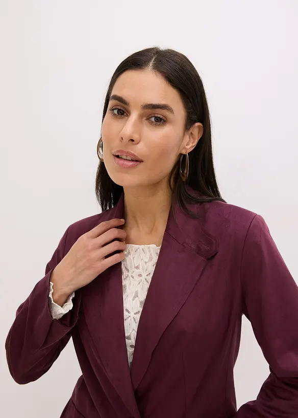 Blazer van imitatiesuède, bonprix