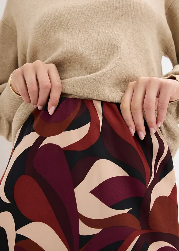 Midirok van soepel satijn, bonprix