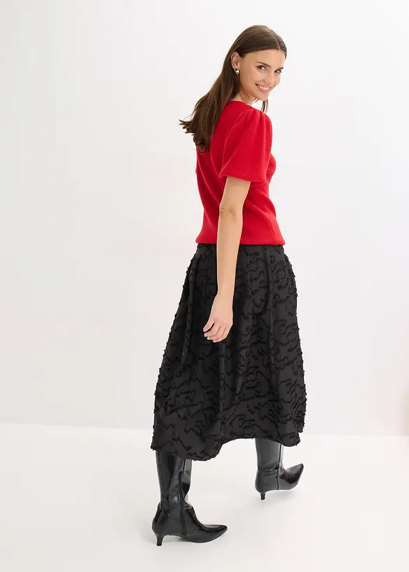 Midirok van gestructureerd materiaal, bonprix