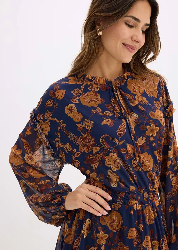 Tuniekjurk van zachte mesh, bonprix