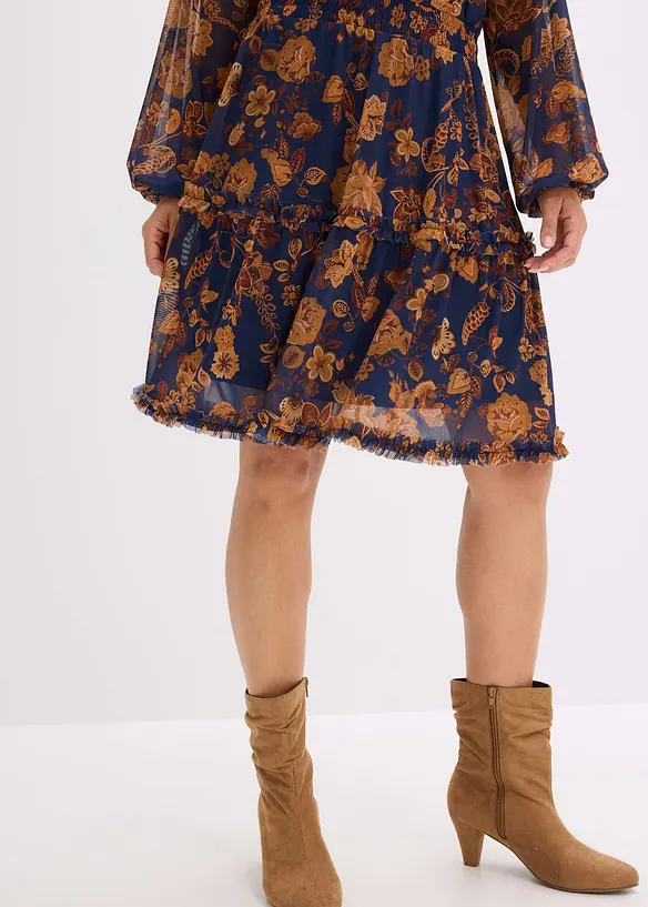 Tuniekjurk van zachte mesh, bonprix