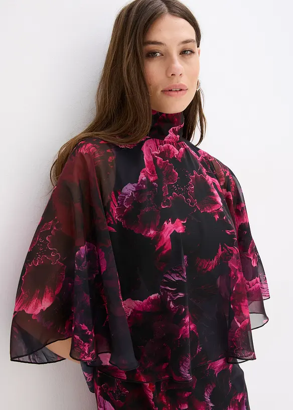Maxi jurk van fijne chiffon, bonprix