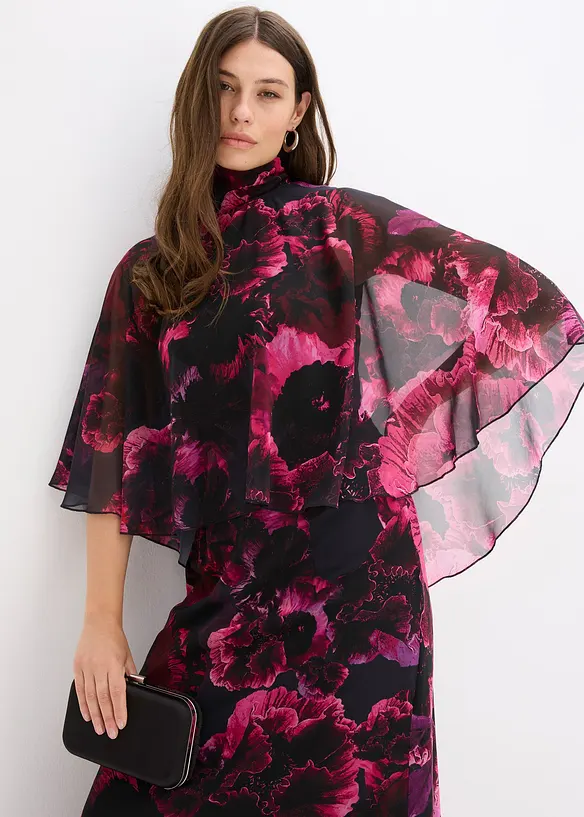 Maxi jurk van fijne chiffon, bonprix