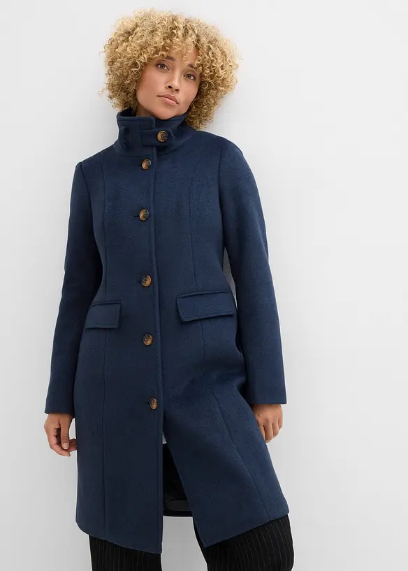 Lange winterjas in layerlook, bonprix