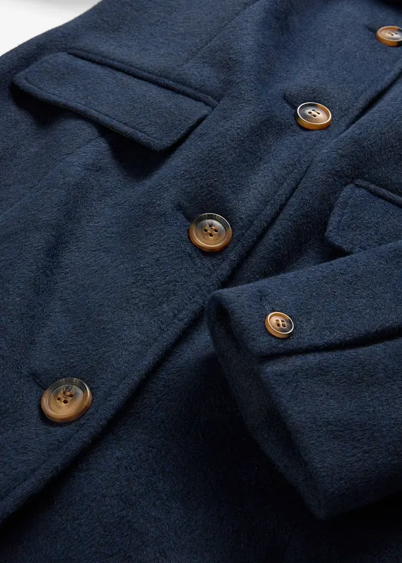 Lange winterjas in layerlook, bonprix