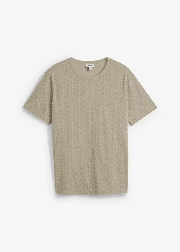 Gedessineerd T-shirt van biologisch katoen, bonprix