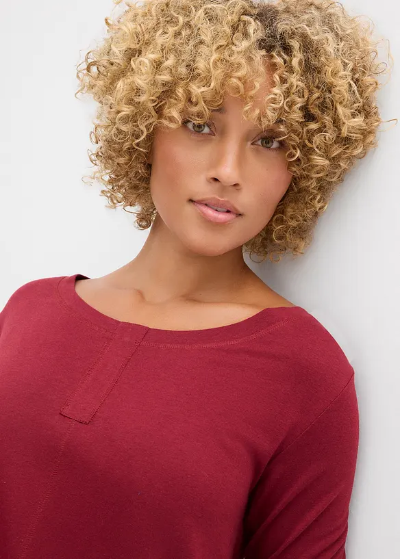 Longsleeve van een katoen/viscose-mengsel, bonprix