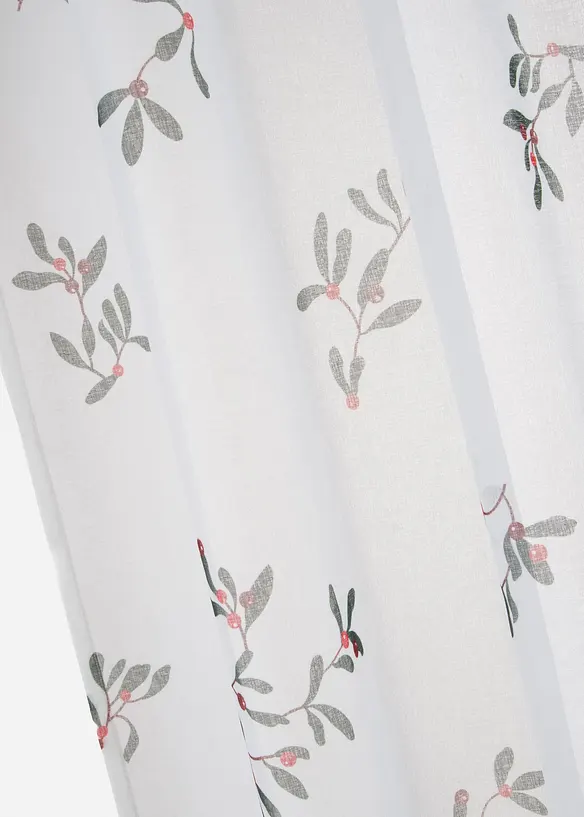 Gordijn met mistletoetakken print (1 stuk), bonprix