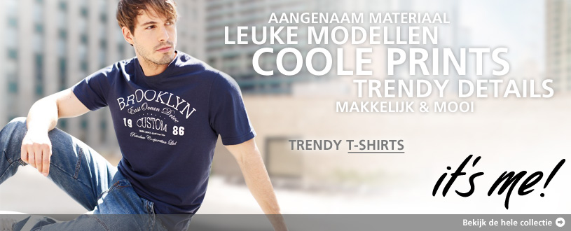 T-shirts  aangename materialen  trendy details  coole prints