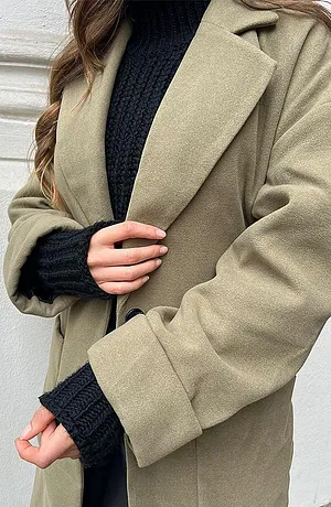 Dames - Longsleeve met col - zwart
