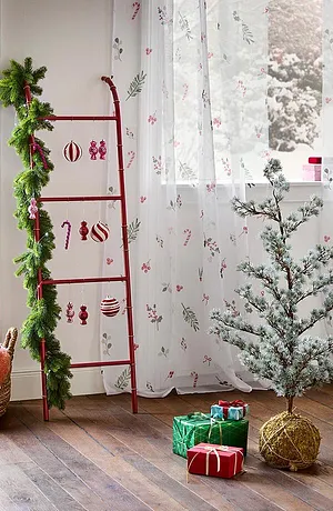 Wonen - Kerstballen (set van 3) - rood/wit