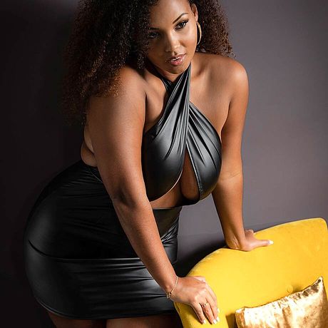 Dames - Sexy jurk in wetlook - zwart