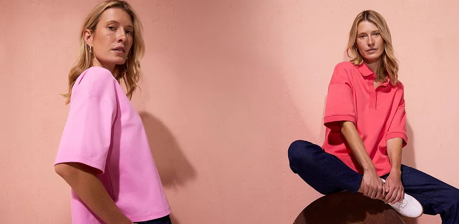 On trend - T-shirt van puur biologisch katoen - roze