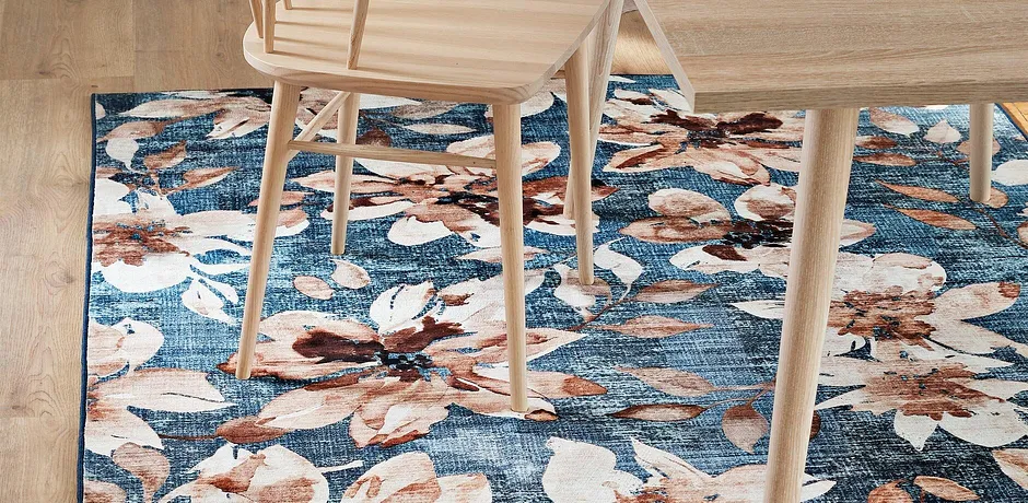 Wonen & Tuin - Transparant gordijn in linnen look (1 stuk) - blauw