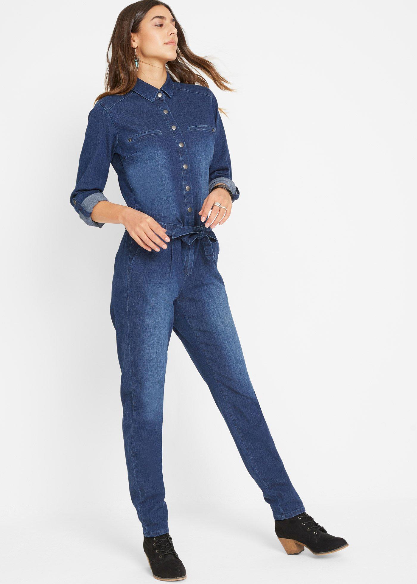 Jeans jumpsuit blauw
