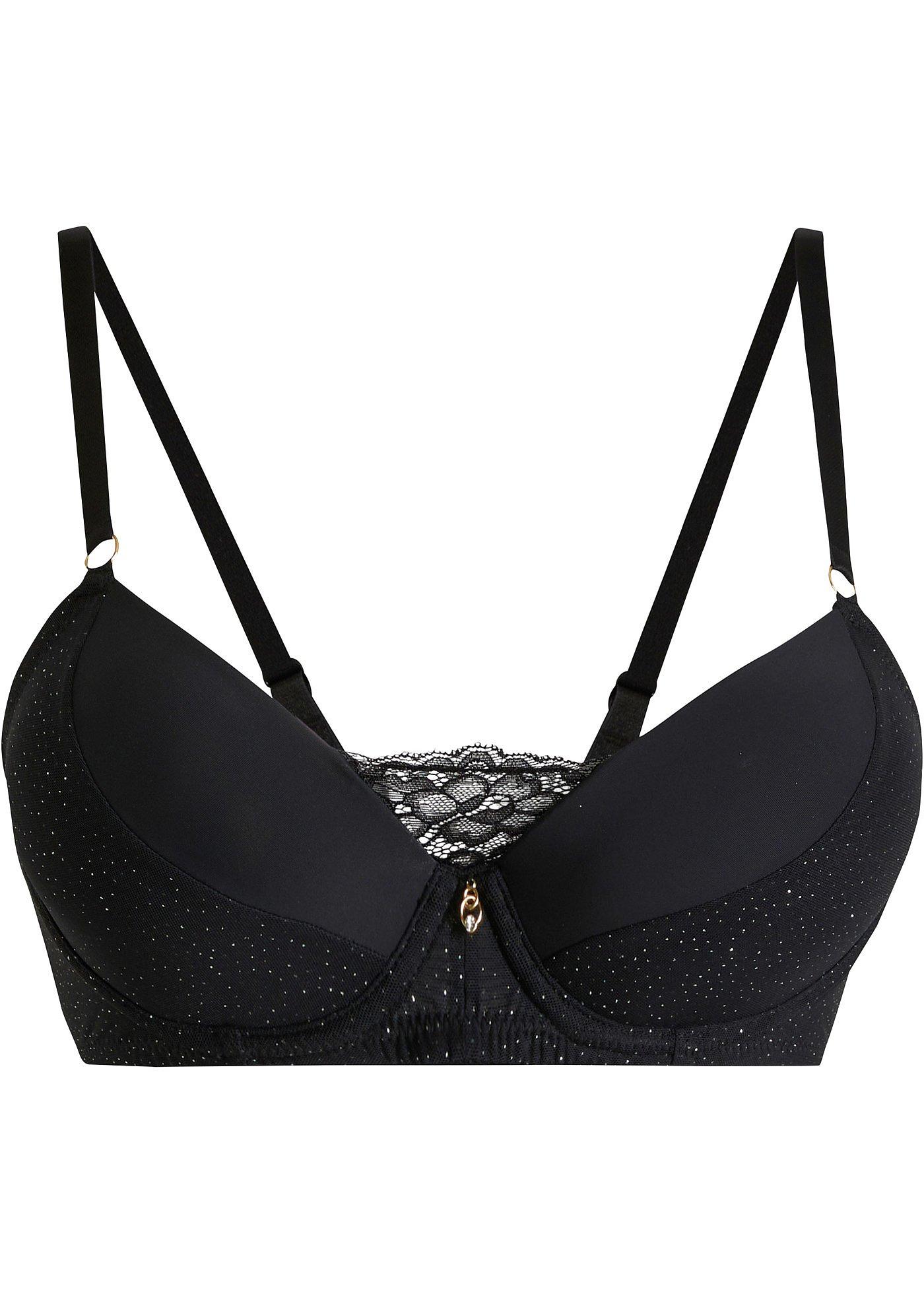 De glitterdetails voor een opvallende look zwart glitter, Cup B