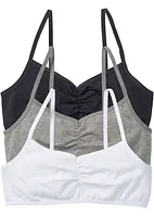 Meisjes bralette (set van 3), bonprix