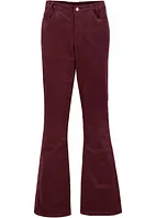 Flared stretch corduroy broek met high-waist comfortband, bonprix