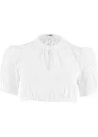 Dirndl blouse met broderie anglaise, bonprix