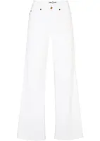 Wide leg stretch jeans mid waist, bonprix