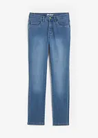 Stretch jeans mid waist, straight, bonprix