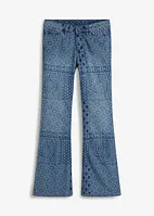 Flared jeans met printmix, bonprix