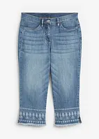 Capri jeans met borduursel, bonprix