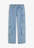 Cargo jeans met mid waist, bonprix