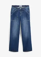 Cargo jeans met mid waist, bonprix