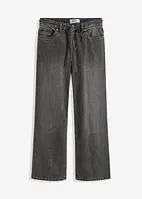 Wide leg jeans met mid waist, bonprix