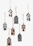 Hangdecoratie huizen (set van 8), bonprix