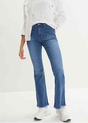 Flared jeans discount voor kleine vrouwen