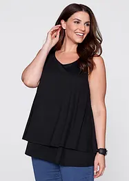 Dubbellaagse top van viscose, bonprix