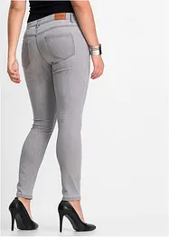 Skinny stretch jeans, mid waist, bonprix