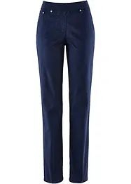 Mid waist jeans met geribde band, straight, bonprix
